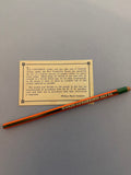 Vintage Ruggles and Rademaker Salt Co. Advertising Pencil (manufactured by Wallace Pencil Co.), c. 1942-1945