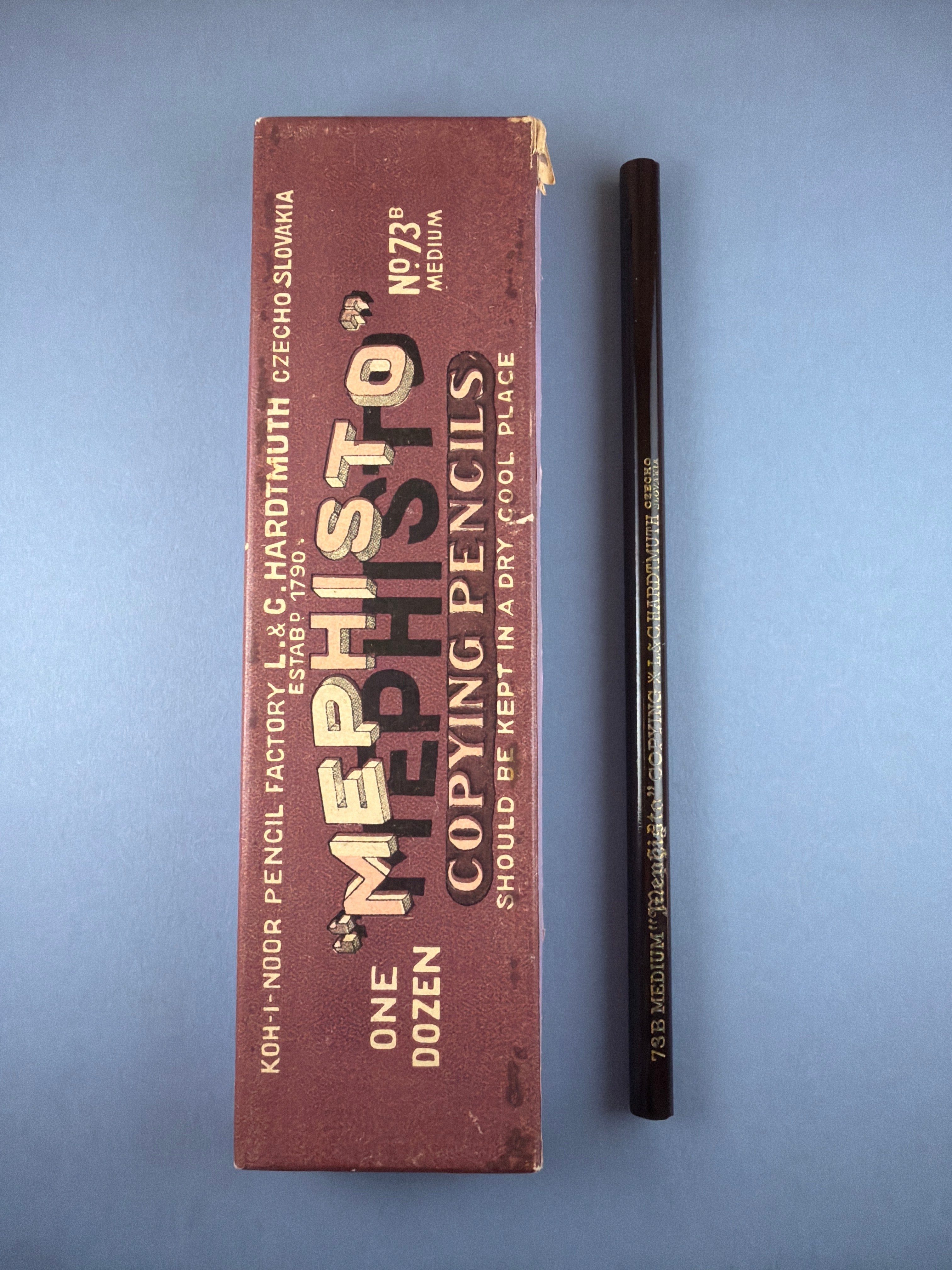 Koh-I-Noor, L. & C. Hardtmuth Mephisto 73B Vintage Copying Pencil, c. 1983