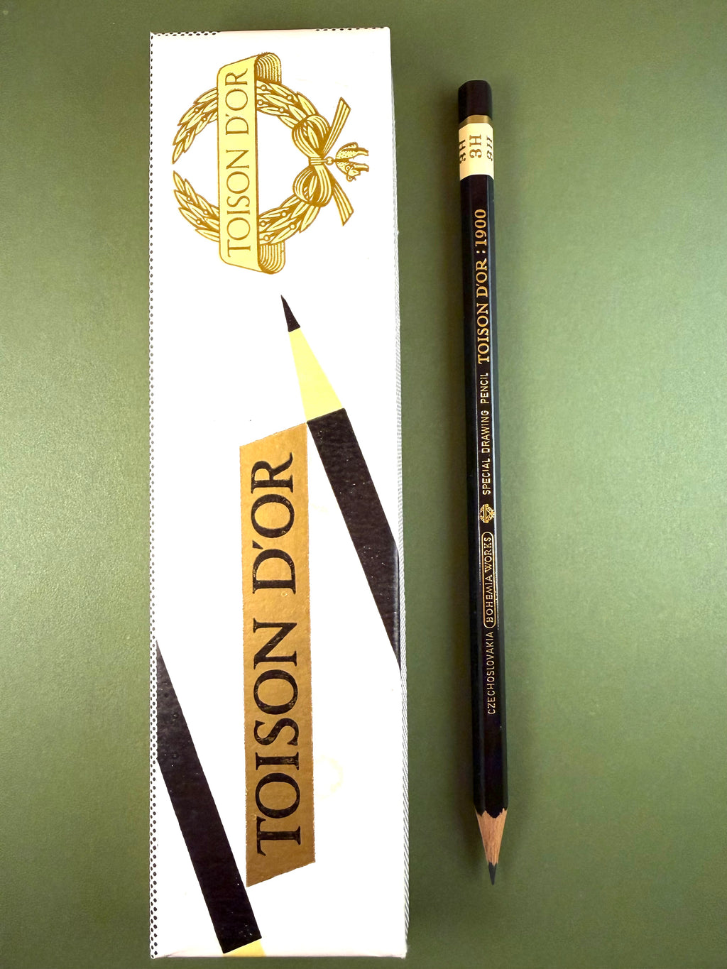 Bohemia Works Toison D'or 1900 3H Vintage Pencil, c. 1970s