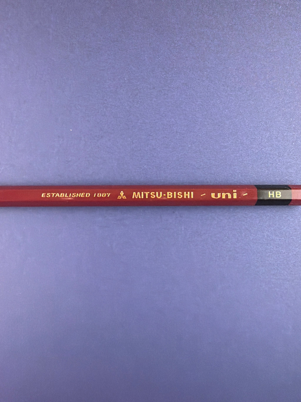 Mitsu-Bishi Uni HB Vintage Pencil, c. 1981, Unsharpened