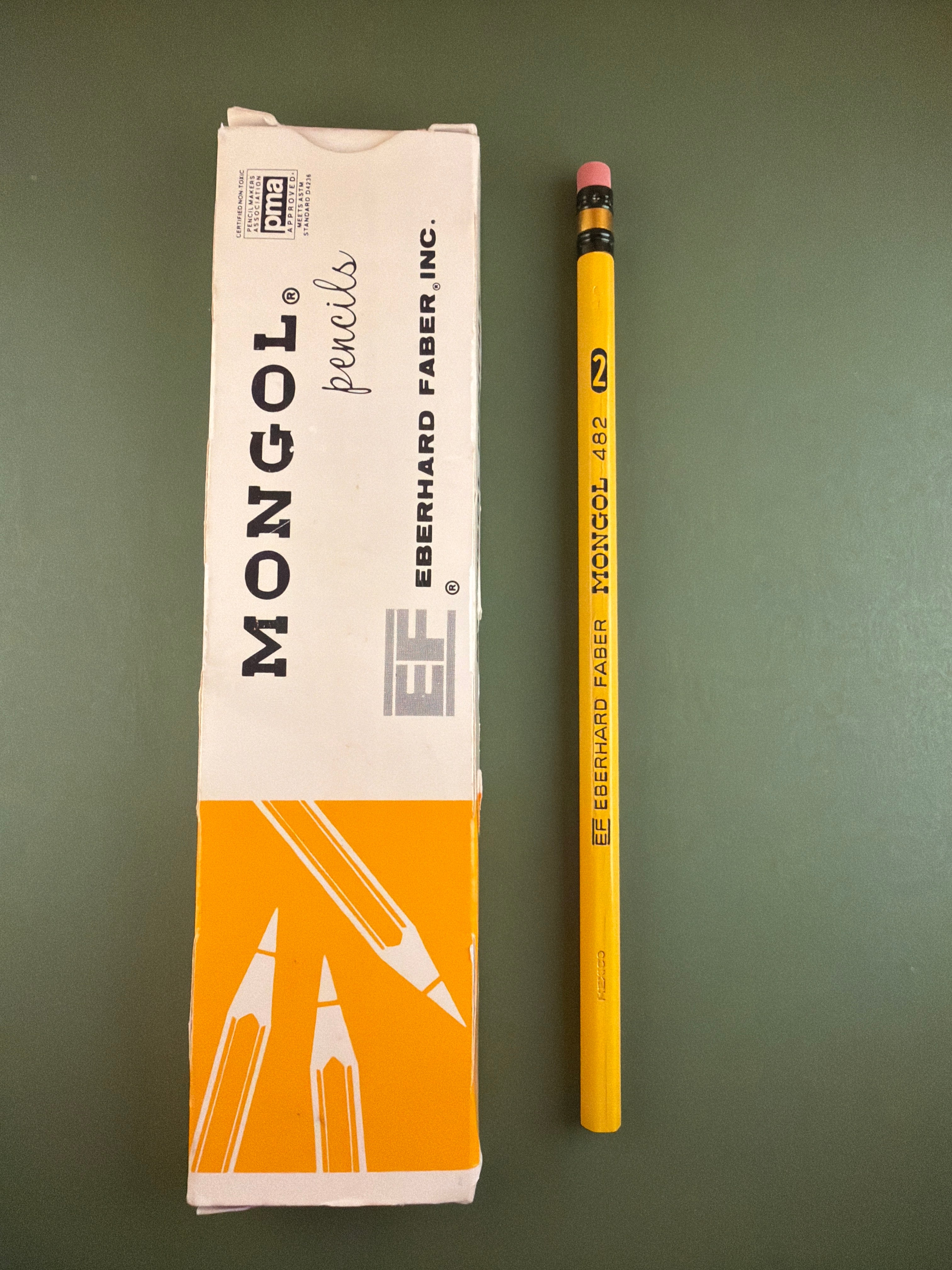 Eberhard Faber Mongol 482, No. 2 Vintage Pencil, c. 1986-1988