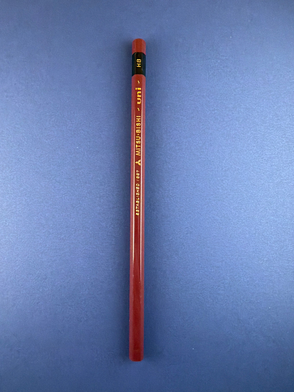 Mitsu-Bishi Uni HB Vintage Pencil, c. 1981, Unsharpened
