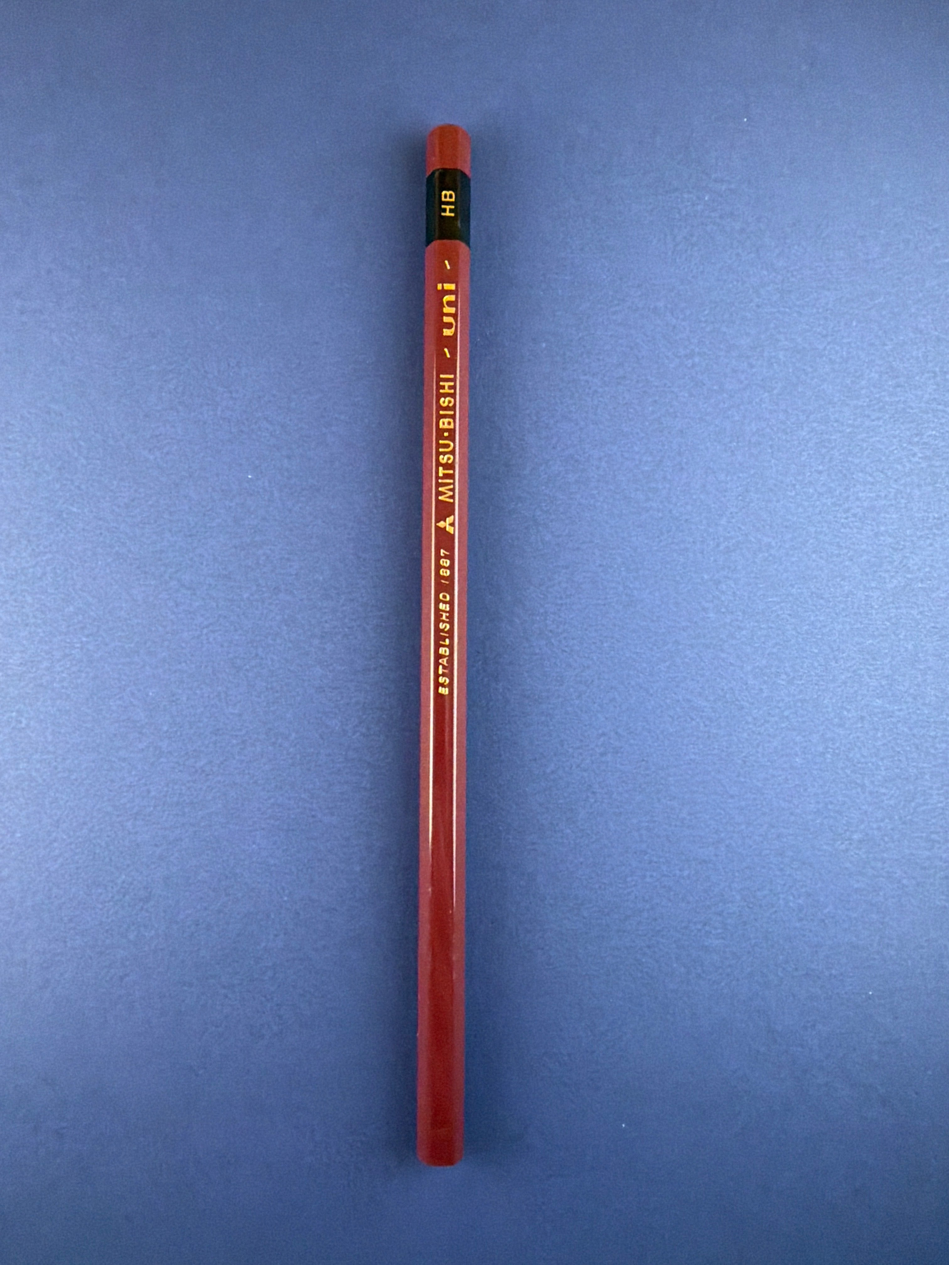 Mitsu-Bishi Uni HB Vintage Pencil, c. 1981, Unsharpened