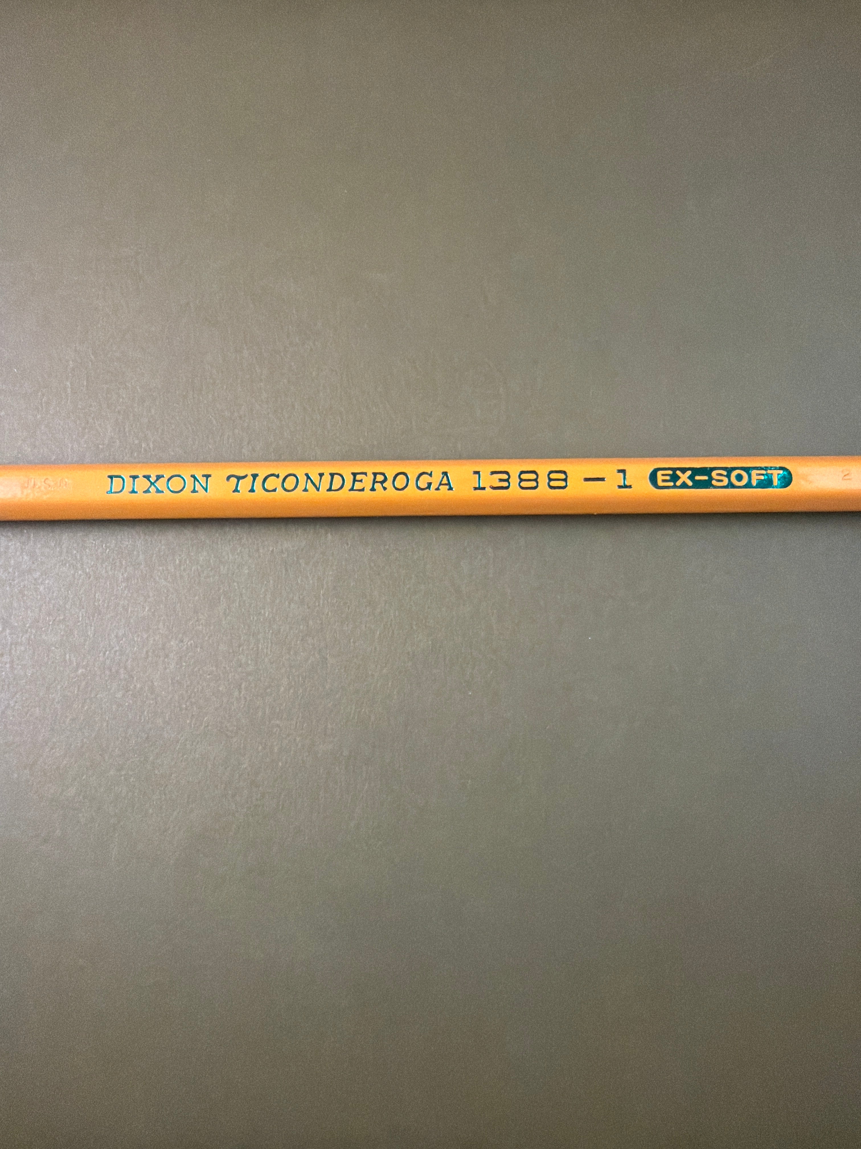 Dixon Tigonderoga 1388-1 Vintage Extra Soft Pencil, c. 1983-1987