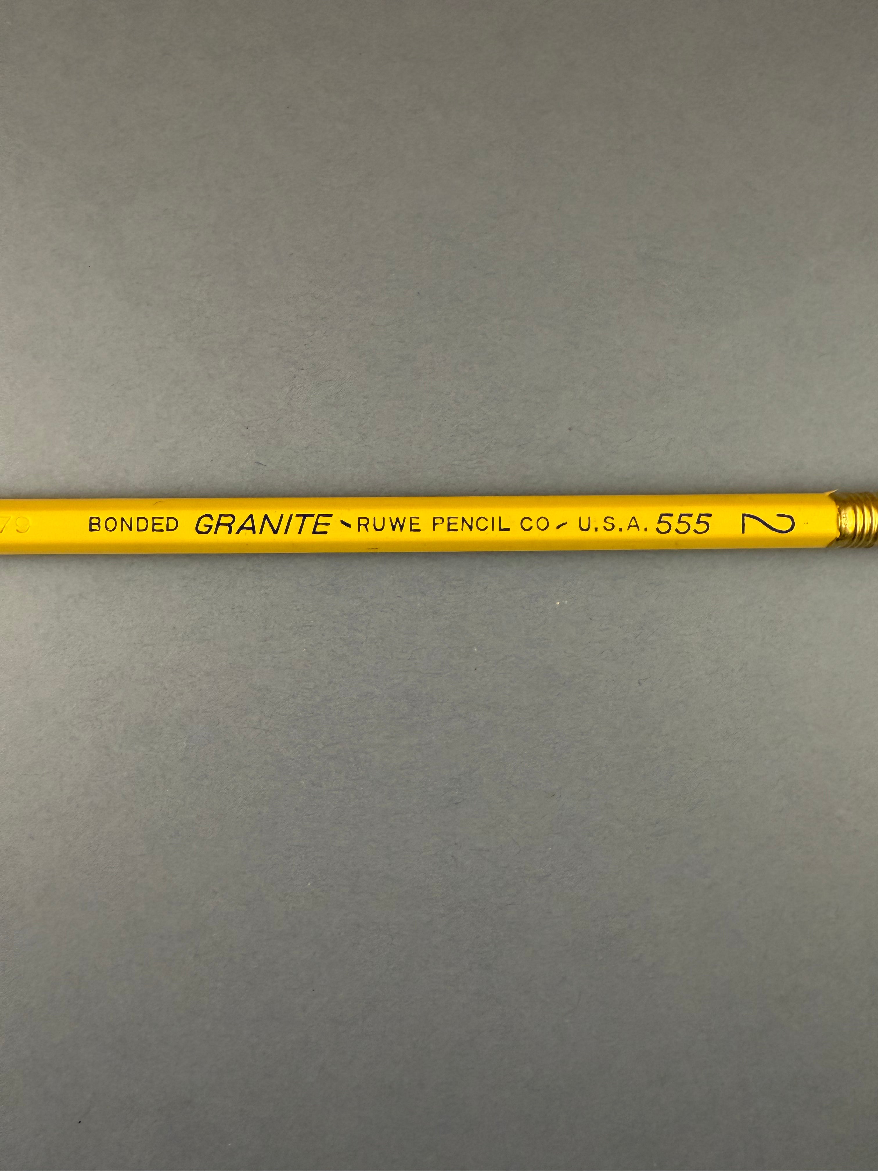 Ruwe Granite 555 No. 2 Vintage Pencil, c. 1960s